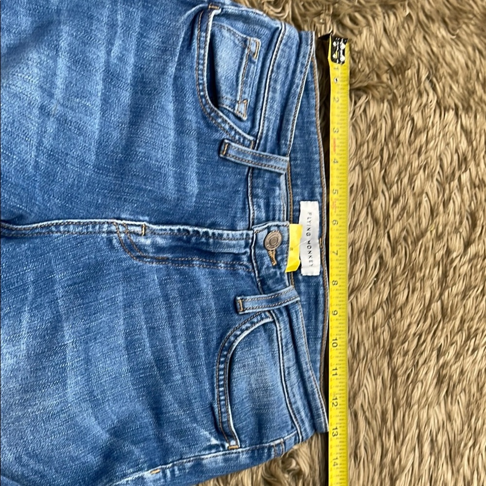Flying Monkey Blue Cropped Ankle Jeans with Classic Style - Picture 4 of 7